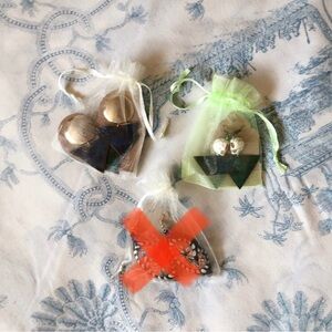 Handmade Jewelry Lot #2 Vintage Upcycled Earrings Bundle Set NWT